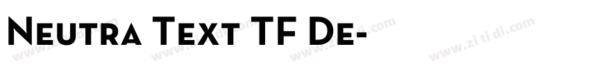 Neutra Text TF De字体转换 Neutra Text TF De字体转换